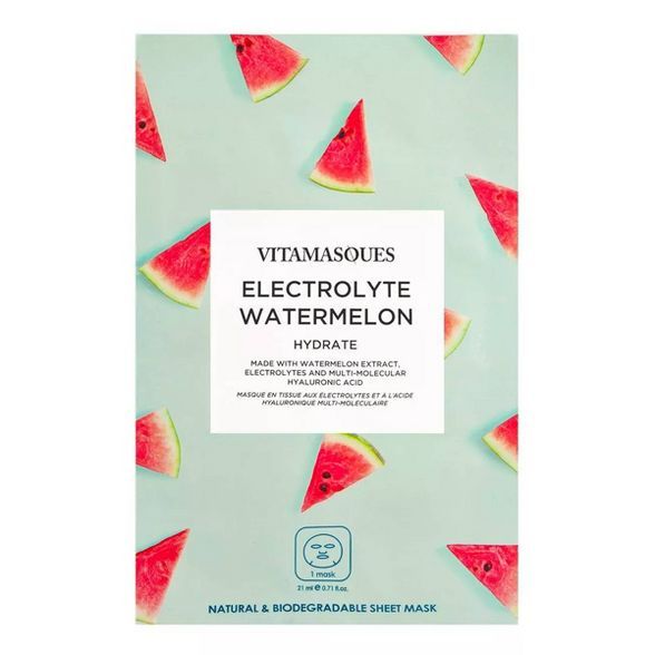 Vitamasques Electrolyte Hydrating Watermelon Sheet Mask - 0.71 fl oz | Target