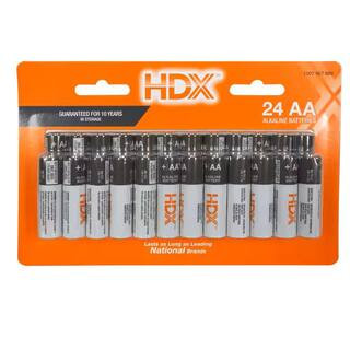AA Alkaline Battery (24-Pack), Double A Batteries For Consumer Electronics | The Home Depot