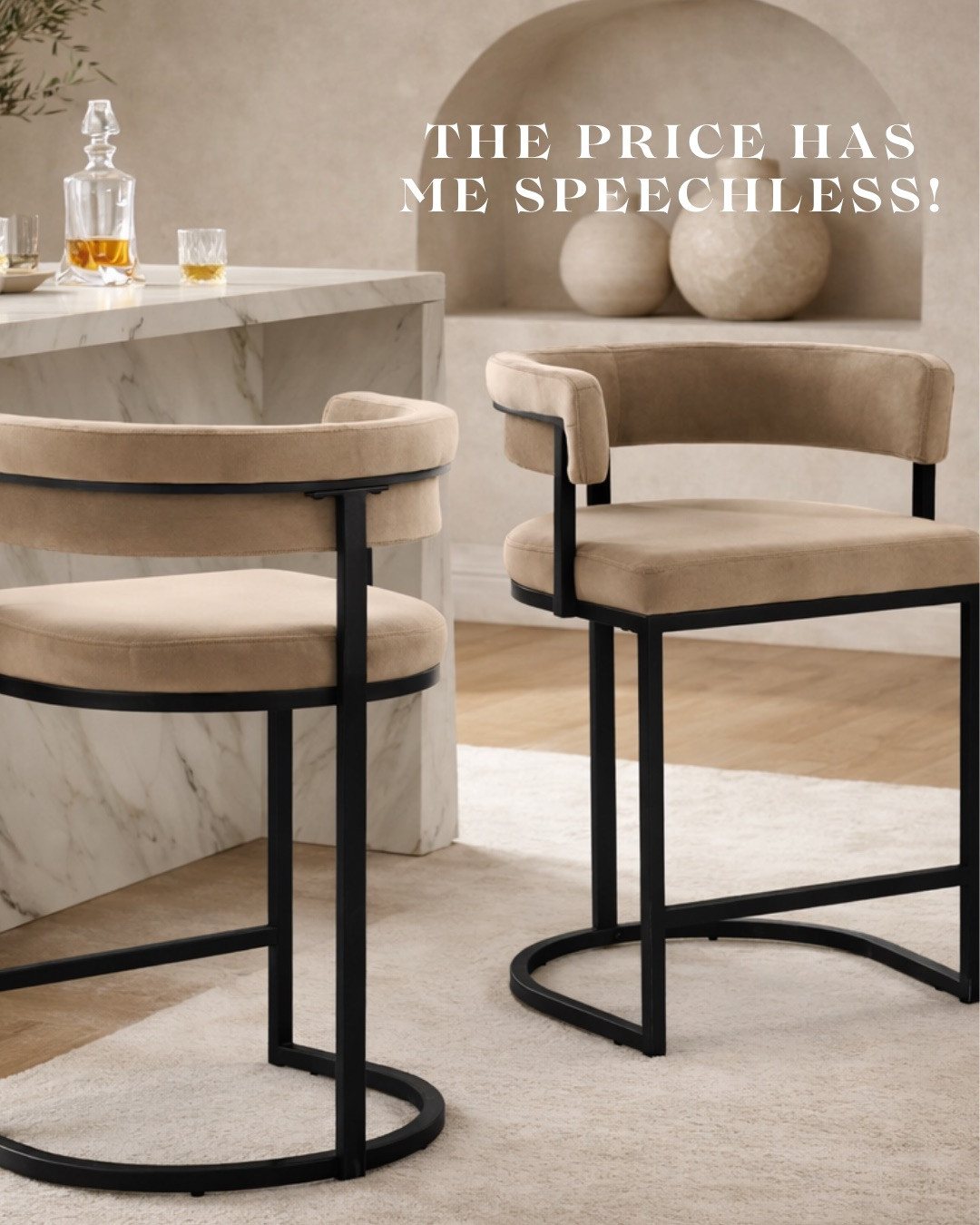 SET OF 2 MODERN BAR STOOLS — THE PRICE HAS ME SPEECHLESS

These look like they came straight out of a high-end showroom. The curved back, soft neutral upholstery, and matte black frame give that elevated, designer feel — without the designer markup. The mixed materials are perfection against marble and warm wood tones.

If you’ve been wanting to upgrade your kitchen or bar area, this is the moment. Affordable. Chic. So good.

#Amazon #TheHillaryStyle #AmazonHomeFinds #BarStools #KitchenInspo #LuxuryForLess #ModernHomeDecor #NeutralHome #DesignerStyle #HomeUpgrade 

 #LTKmomlife #LTKOver40 #LTKHome