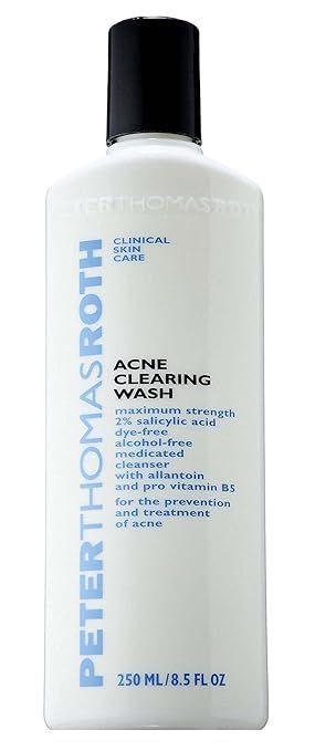 Peter Thomas Roth Acne Clearing Wash, Maximum-Strength Salicylic Acid Face Wash, Clears Up and He... | Amazon (US)