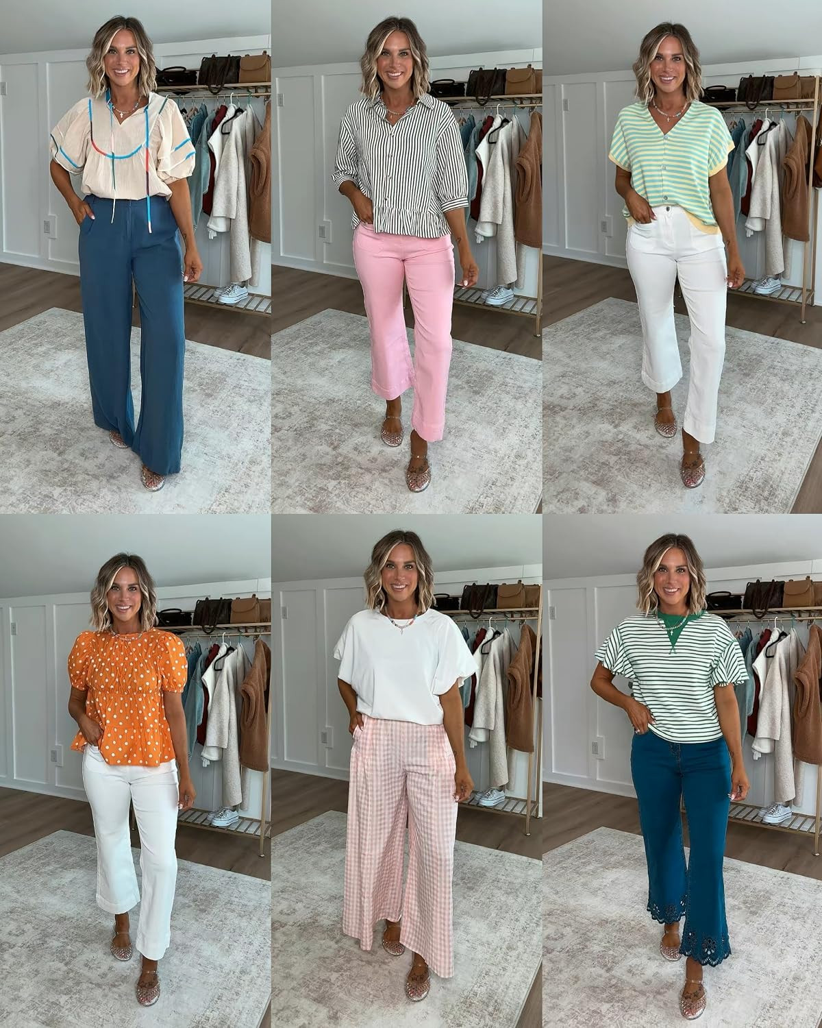 Teachers, consider this your back-to-school outfits refresh. These budget friendly options can be dressed up or down, and these pants and tops can carry you through the entire year. I’m 5’6 139lbs size 6/m bottoms & small tops. Shoes fit true to size

My exact blue trousers are sold out, so linking some similar favorites. 

 #LTKootd #LTKSeasonal #LTKWorkwear