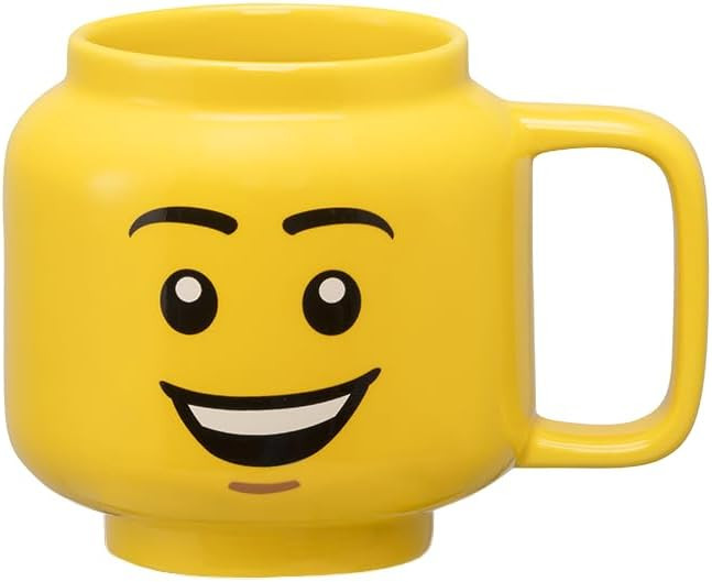 Room Copenhagen LEGO Ceramic Mug, Happy Boy Face, Small, 7.6 Fl. Oz. (225 mL) | Amazon (US)