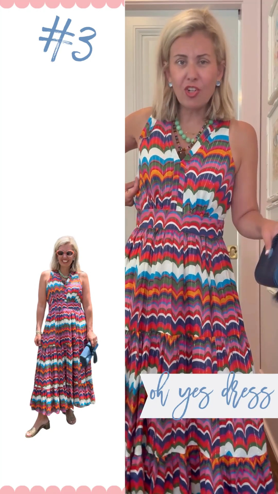 Stop what you are doing…and go get this dress!! The colors are gorgeous! I’m in a small and 8 heels.

*Code Catherine20 for 20% off my bracelets 

#LTKdayinmylife #LTKSaleAlert #LTKSeasonal