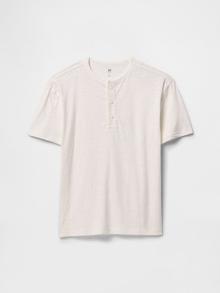 Kids Relaxed Henley T-Shirt | Gap Factory