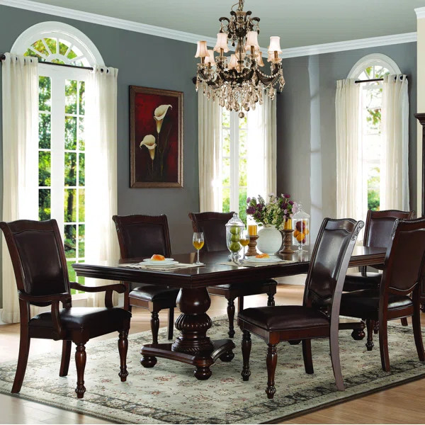 Engles 7 - Piece Extendable Pedestal Dining Set | Wayfair North America