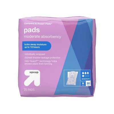 Incontinence Pads for Women - Moderate Absorbency - Regular - up & up™ | Target