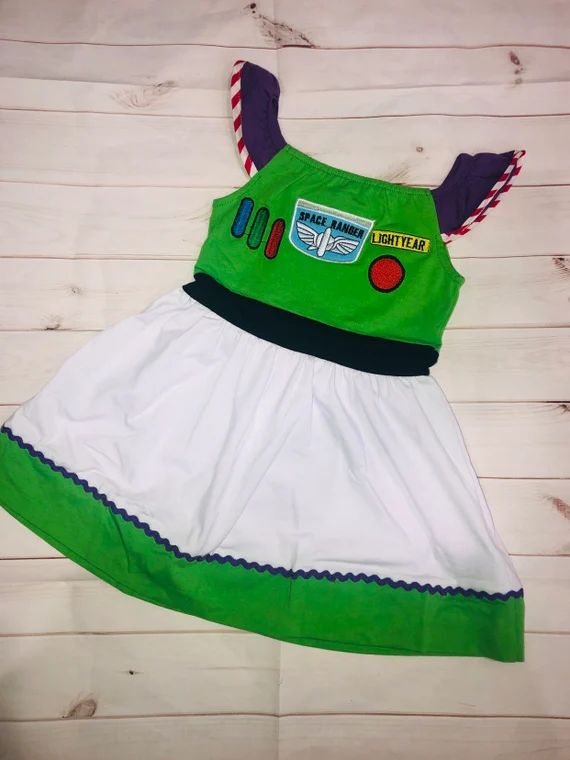 Buzz Lightyear Toy Story inspired Dress Girls Ready to Ship | Etsy (US)