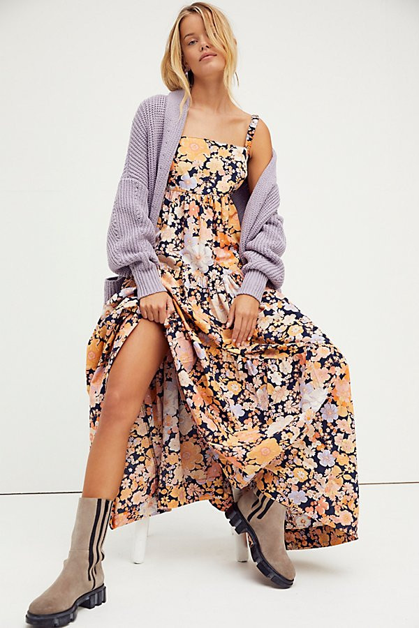 Park Slope Maxi Dress by Free People, Dark Combo, M | Free People (Global - UK&FR Excluded)