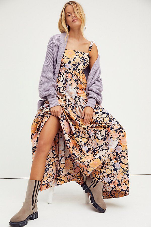 Park Slope Maxi Dress by Free People, Dark Combo, M | Free People (Global - UK&FR Excluded)