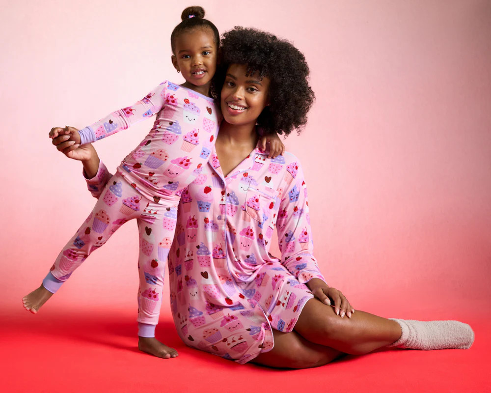 Cupcake Kisses Two-Piece Pajama Set | Little Sleepies