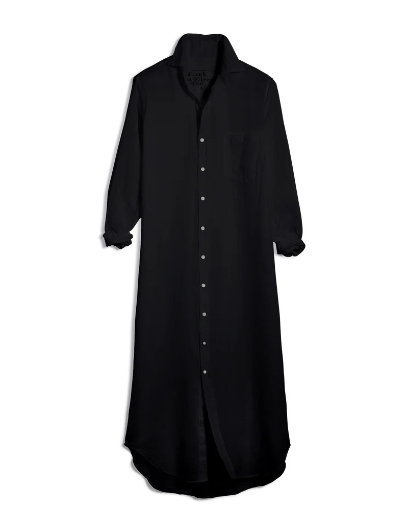 RORY Black, Organic Voile | Frank & Eileen | Frank & Eileen