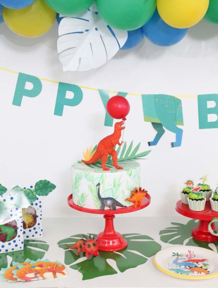 A dinosaur-themed birthday party needs a dino-mite dessert table! 

#kidsparty #dinoparty #firstbirthday #dinosaurtheme #partyidea

#LTKkids #LTKparties #LTKfamily