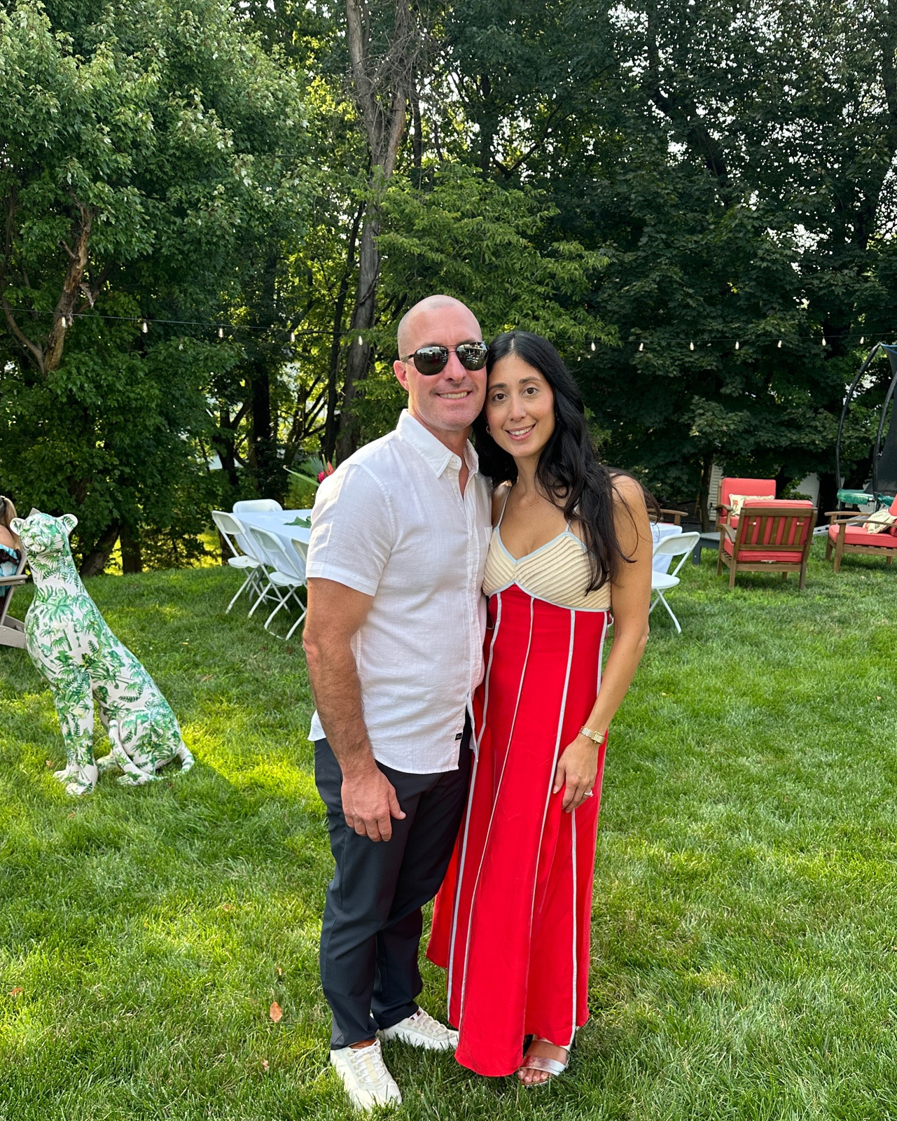 “Miami nights” party theme for our friends 25th anniversary ❤️‍🔥 wearing a size xs in this red paneled maxi dress.

#LTKgrwm #LTKWedding #LTKSaleAlert