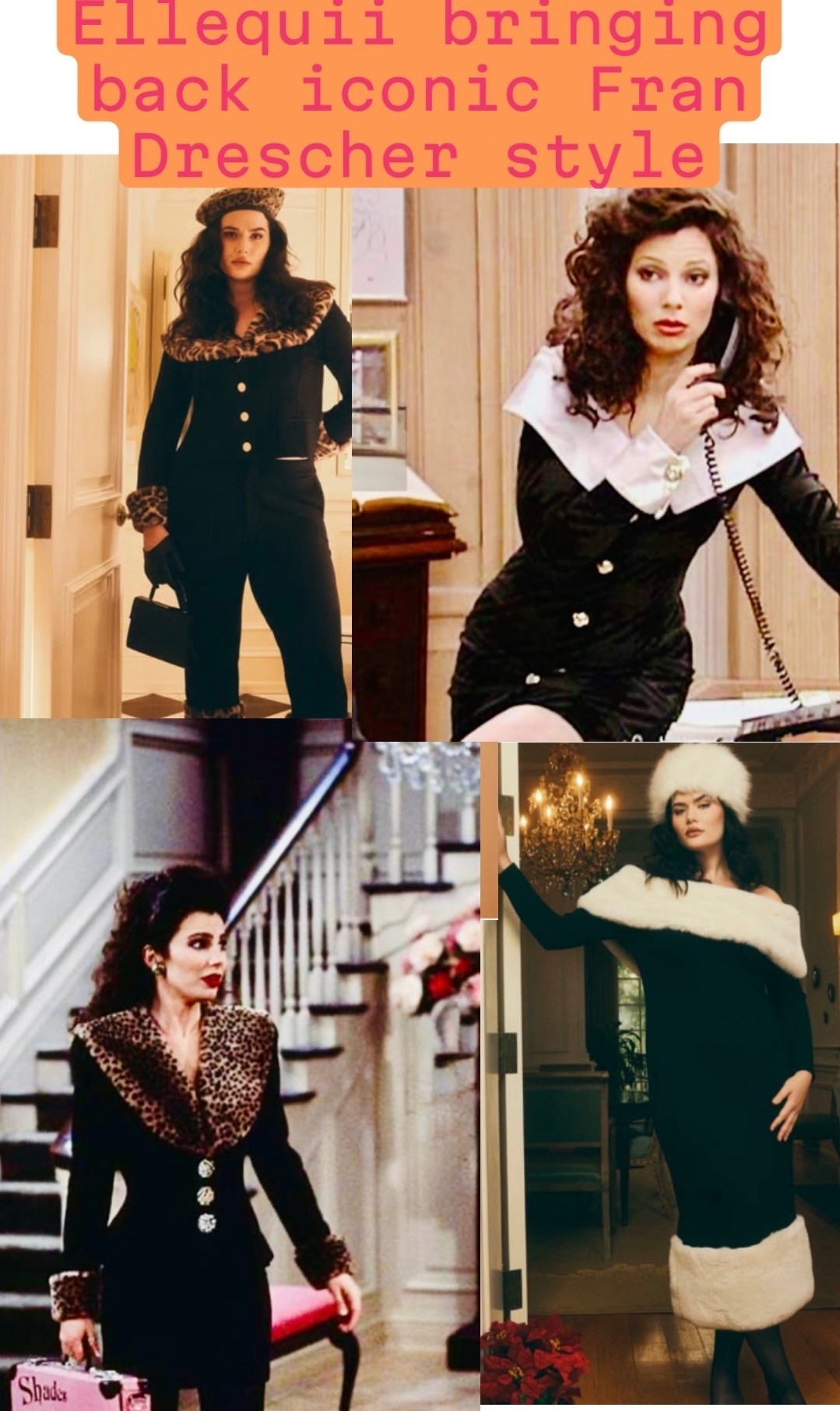 I’m searching on Elloquii for the latest for my beautiful plus size babes that want to be all dressed up for the winter season. low and behold I feel like I’m looking at a look book from “The Nanny”! Fran Drescher is amazing and I am loving this 90s fashion revival. #90sfashion 

#LTKPlusSize #LTKCyberWeek #LTKMidsize
