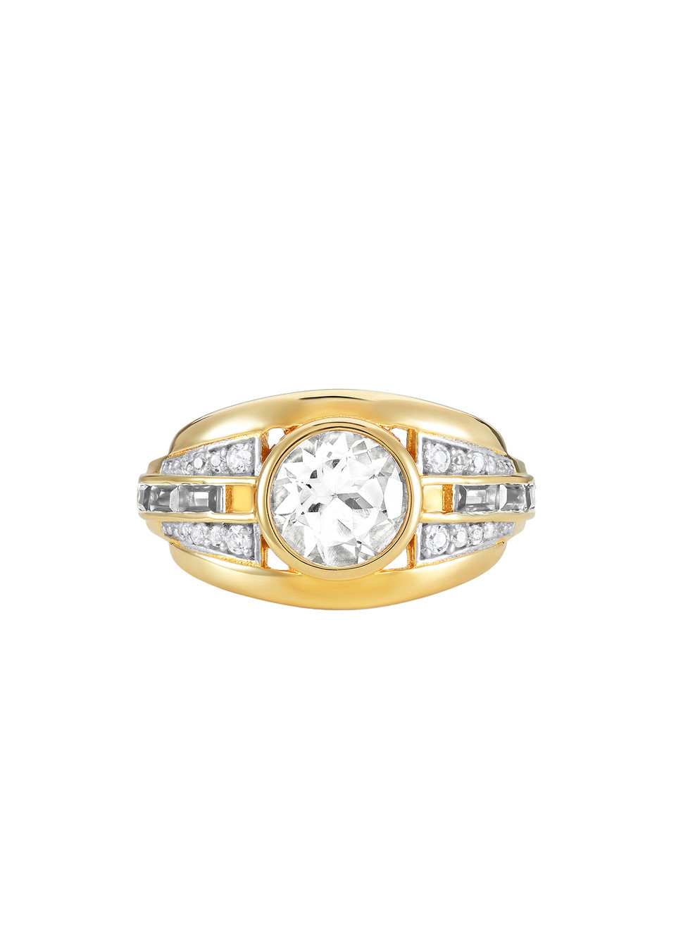 Olive 18kt gold vermeil ring | Harvey Nichols