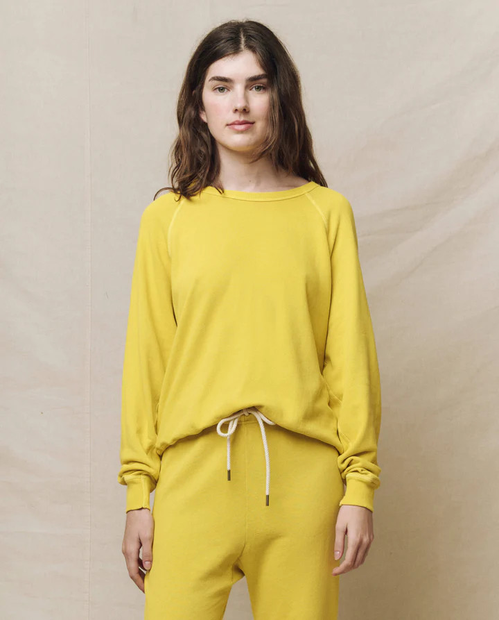 The College Sweatshirt. Solid -- True Navy | THE GREAT.