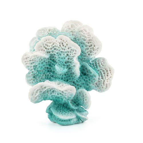 Accessoryway Turquoise Blue Coral Reef Decor,Modern Coastal Decor for Home: Small Faux Coral Statue for Nautical Themed Parties and Table Centerpieces -6.2"… | Amazon (US)