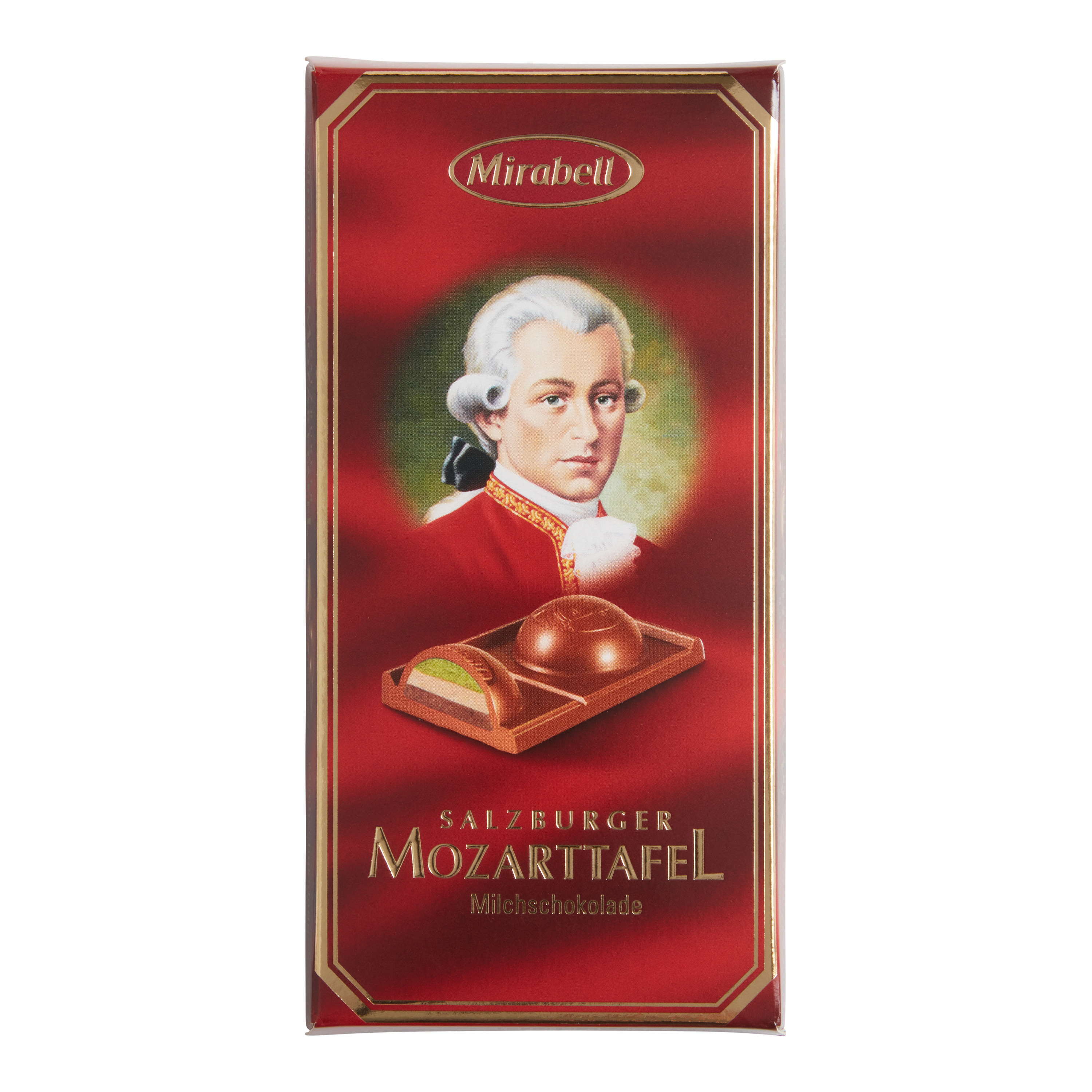 Mirabell Mozart Marzipan Dark Chocolate Bar Set Of 2 | World Market