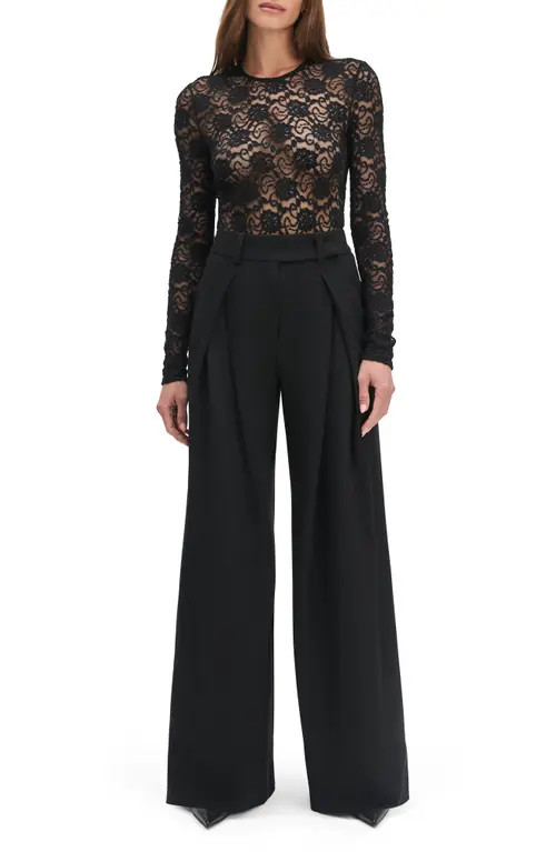 Favorite Daughter The Heart of a Woman Lace Bodysuit in Black at Nordstrom, Size Medium | Nordstrom