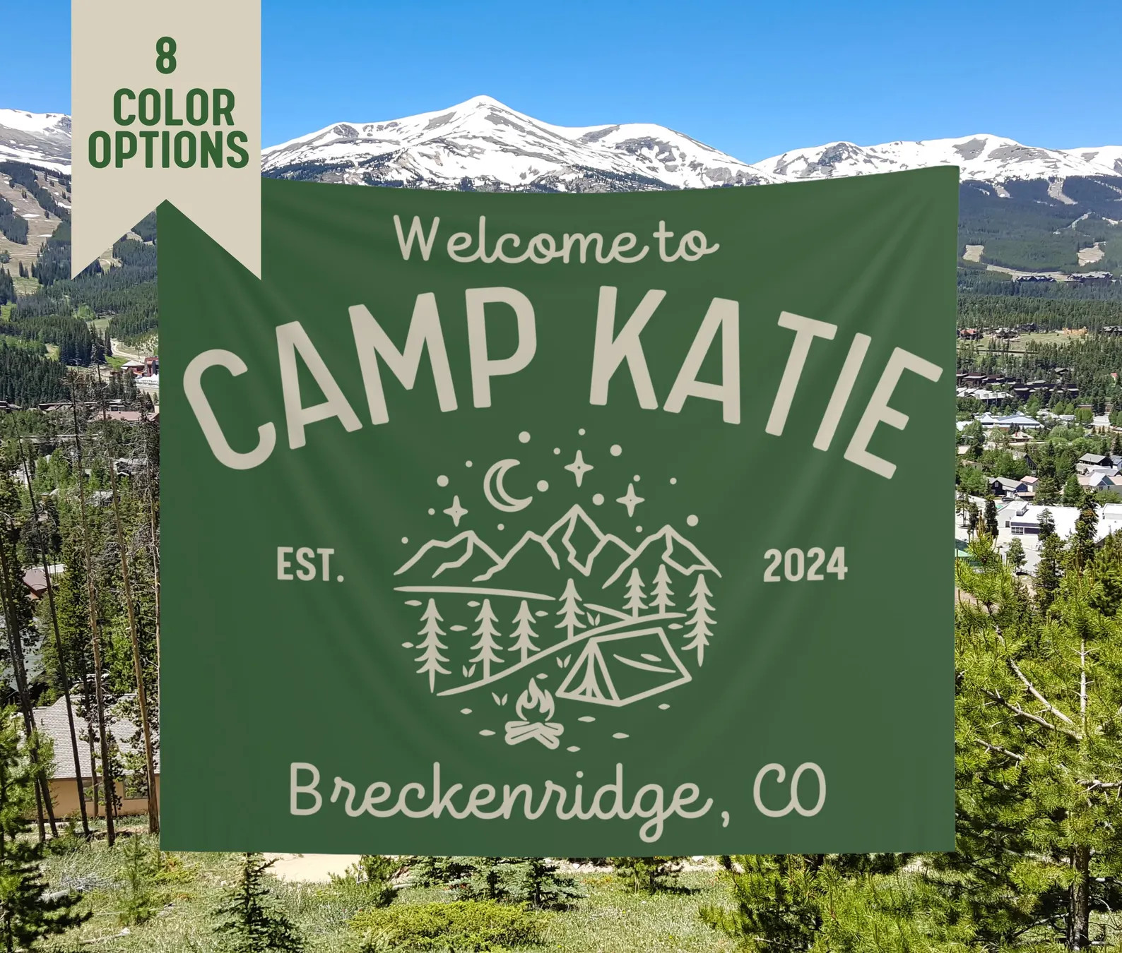 Custom Camp Bachelorette Banner - Vintage Style for Parties and Events - Etsy | Etsy (Global)