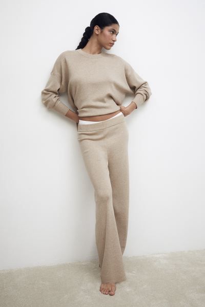 Oversized Sweater - Beige - Ladies | H&M US | H&M (US + CA)