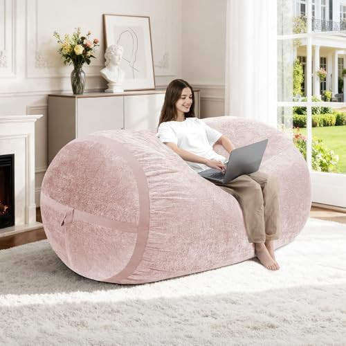 Homguava 4FT Bean Bag Chair Giant Bean Bag Chairs for Adults with Memory Foam Filled,Beanbag Chai... | Amazon (US)