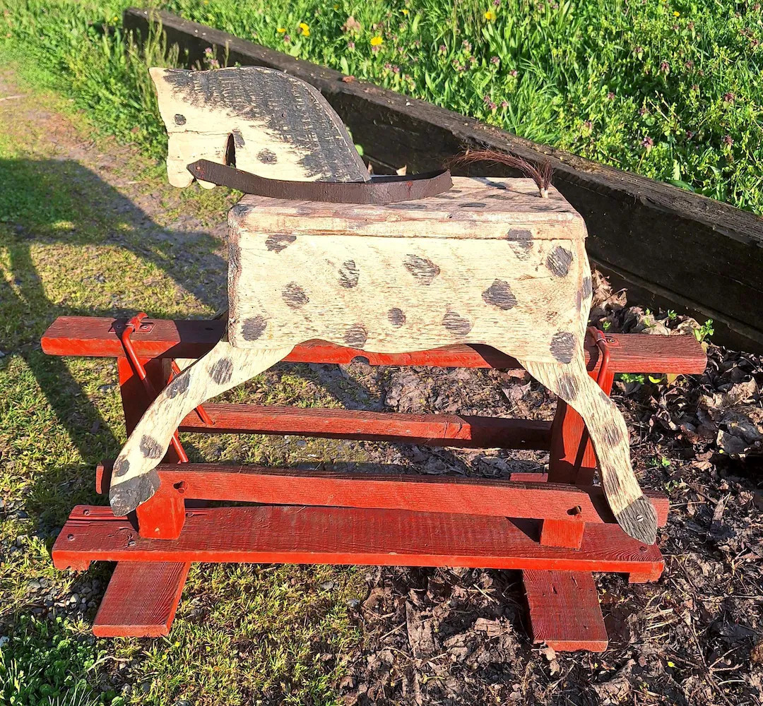Antique Glider Horse Rustic Décor Hand Carved Solid Wood – 1920s - Etsy | Etsy (US)