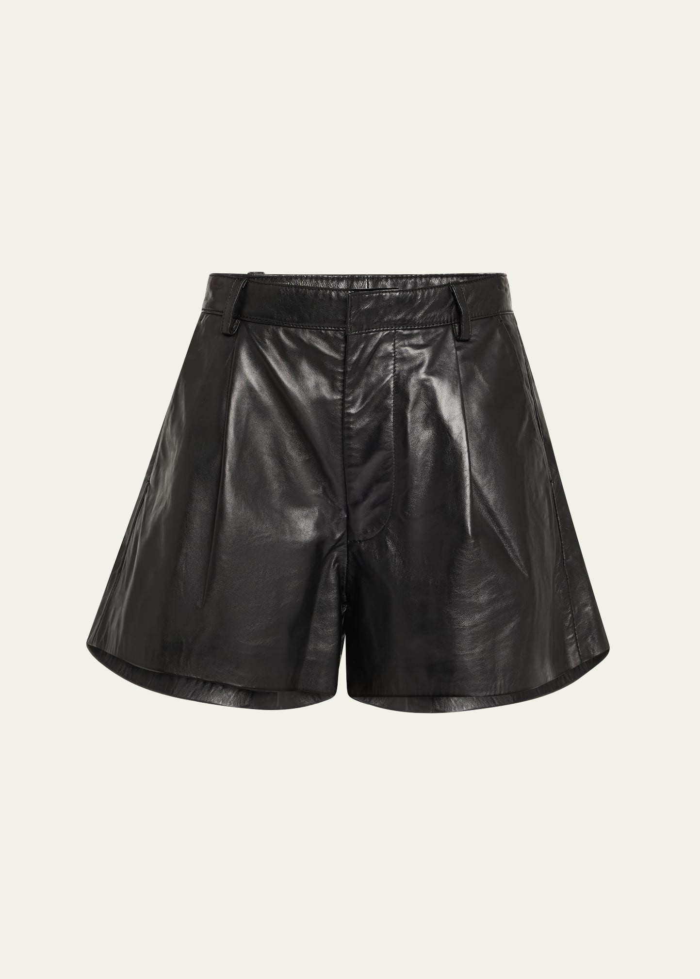 R13 Loose Leather Shorts | Bergdorf Goodman