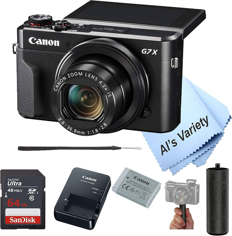 Canon PowerShot G7 X Mark II Digital Camera w/ 1 Inch Sensor and tilt LCD Screen - Wi-Fi & NFC En... | Amazon (US)