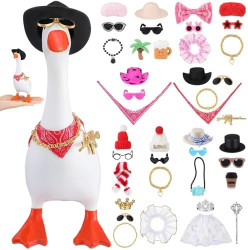 12 Set 7 Inch Mini Desk Goose Outfits Headwear Mini Hats Accessories Small Desk Outfits Hat Acces... | Amazon (US)