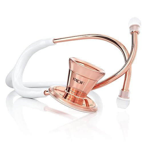 MDF Rose Gold ProCardial Cardiology Stethoscope, Stainless Steel, Adult, Dual Head, Free-Parts-fo... | Amazon (US)