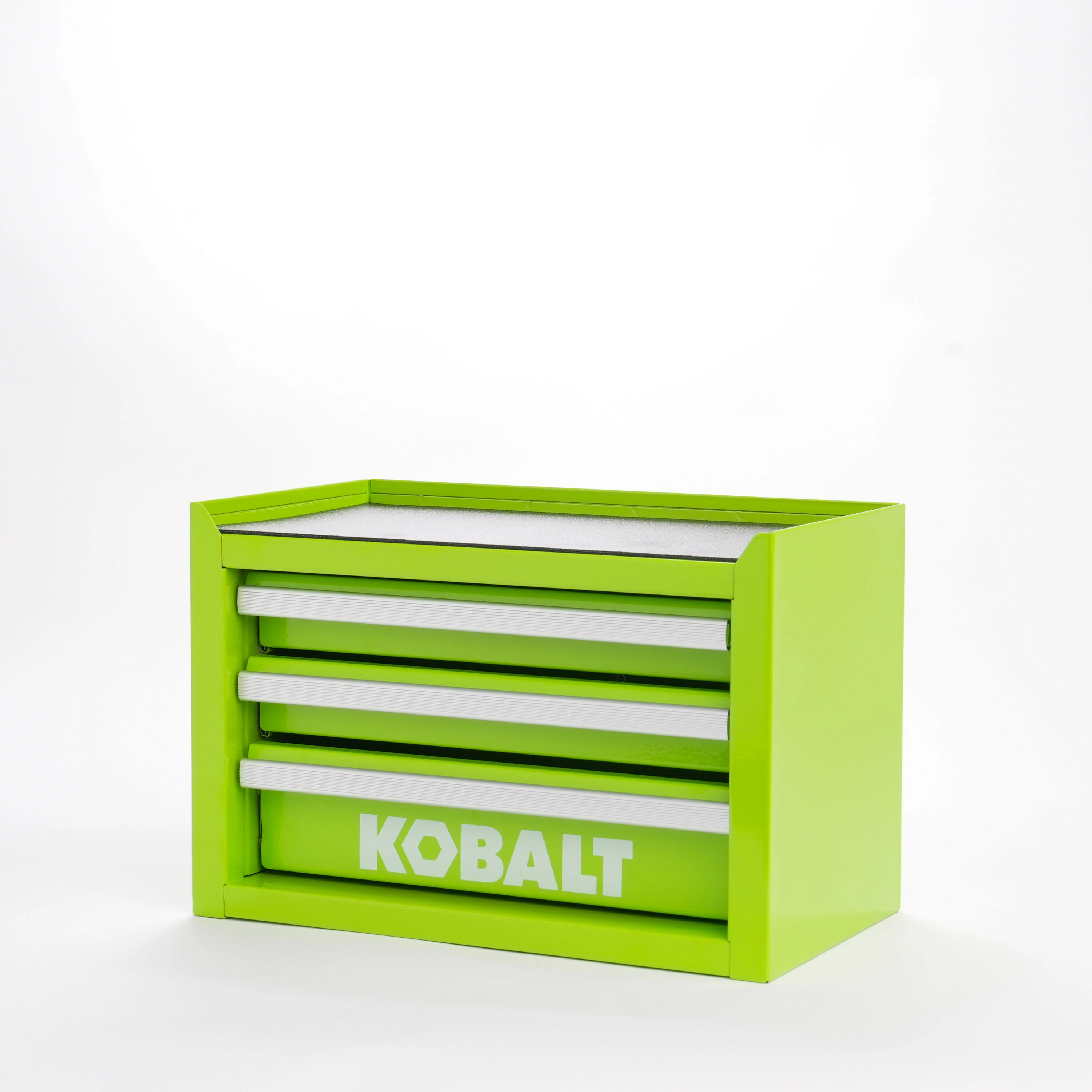 Kobalt Portable Mini Base Toolbox 11.1-in W x 7.36-in H x 6.14-in D 3 -Drawer Green Steel Tool Box | 55722 | Lowe's