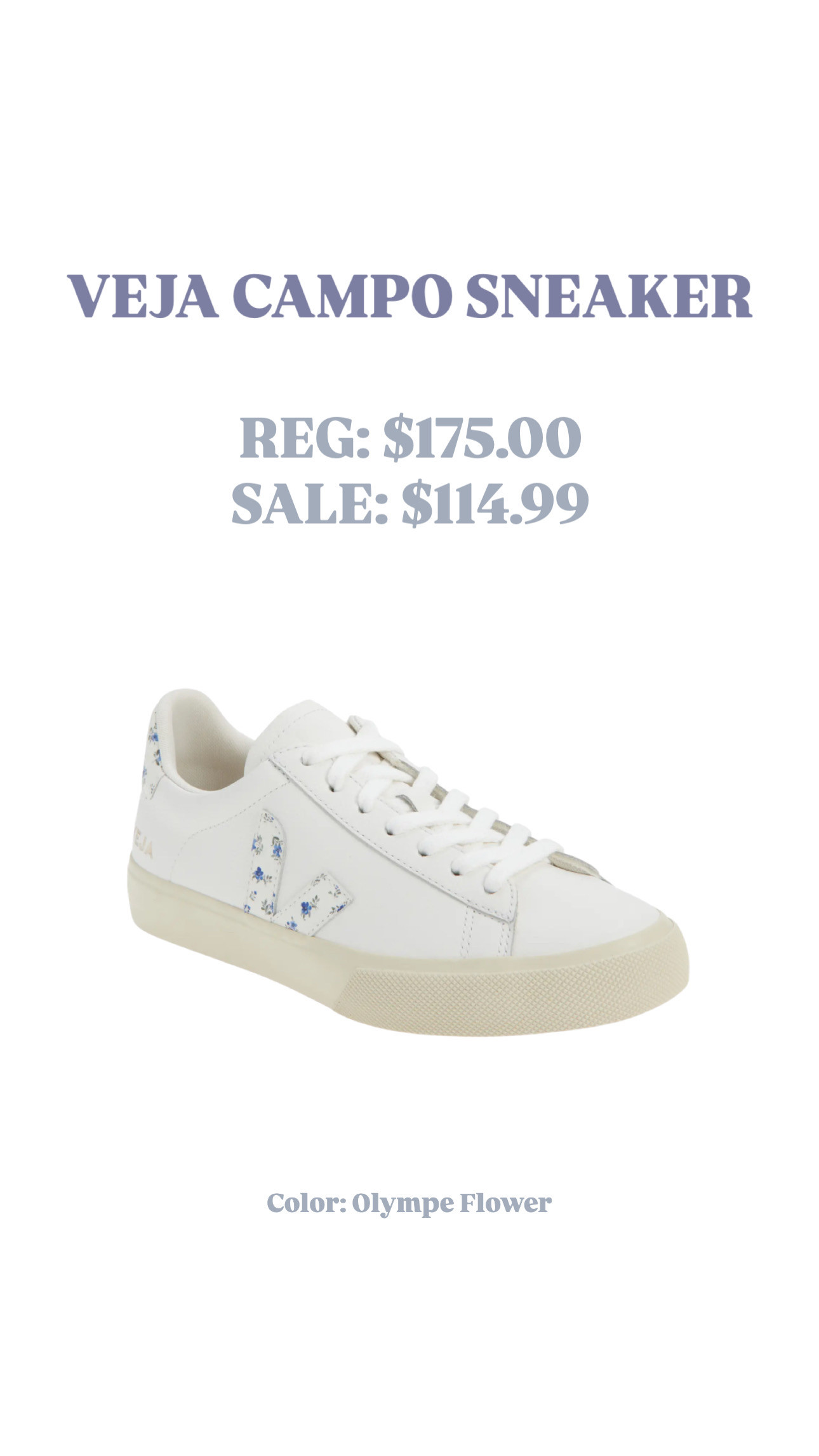 A great pair of white sneakers is always a wardrobe staple, and these Vejas are one of my favorites. The subtle floral detail makes them feel a little extra special! On sale for $50 off during the Nordstrom Anniversary Sale!  

 #LTKSeasonal #LTKActive #LTKSaleAlert