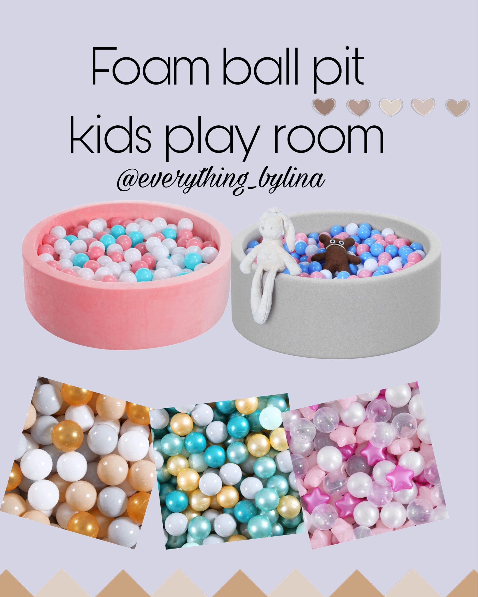 Foam ball pit 
Kids play room 

#playroom #aesthetic #balls #pitball #toddlerplay #playsetup #kidsdecor 

#LTKFind #LTKfamily #LTKbaby