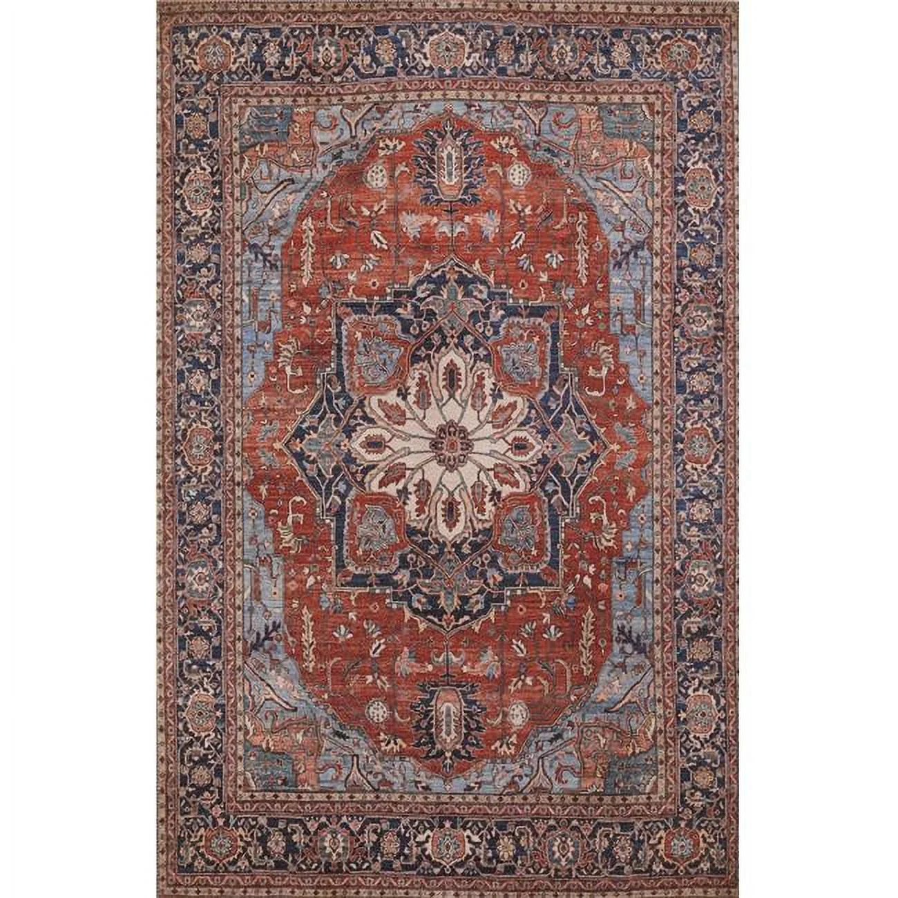 Momeni Traditional Rectangle Area Rug, Red, 8'5" X 12' | Walmart (US)