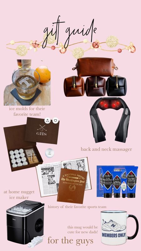 Gift guide for him! Travel bag, sports book, grooming kit, golf balls 

#LTKSeasonal #LTKmens #LTKHoliday