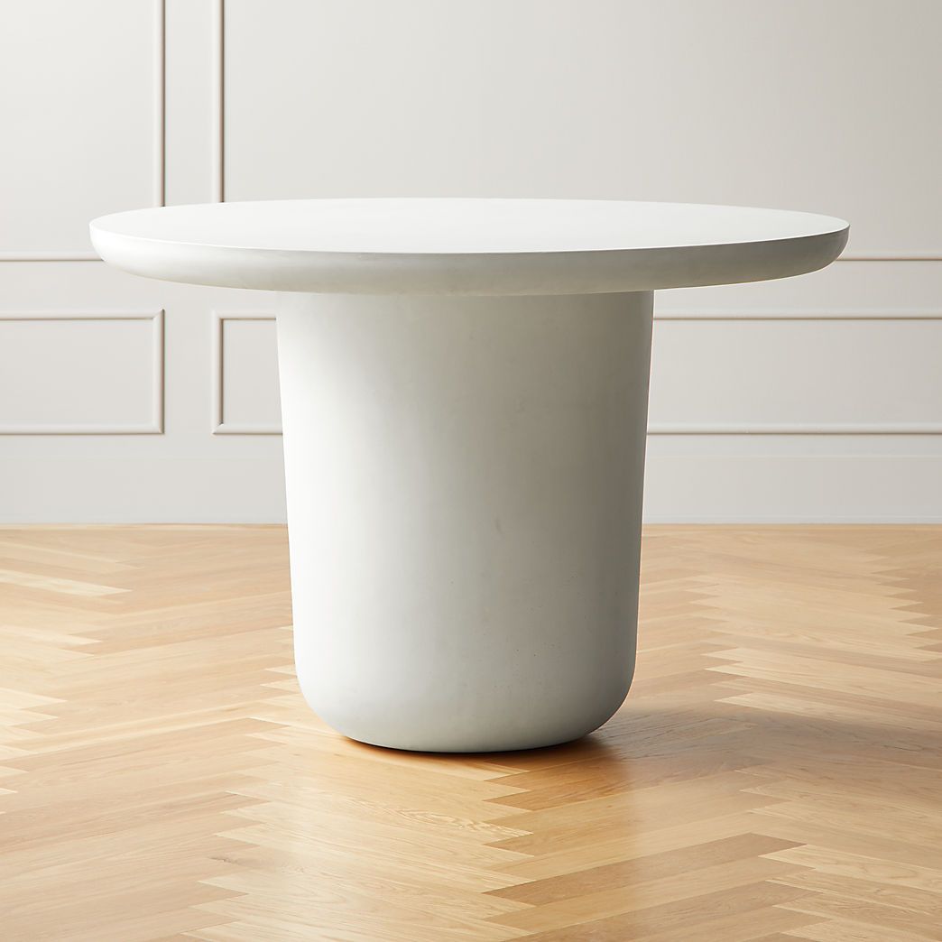 Lola Round Concrete Modern Dining Table + Reviews | CB2 | CB2