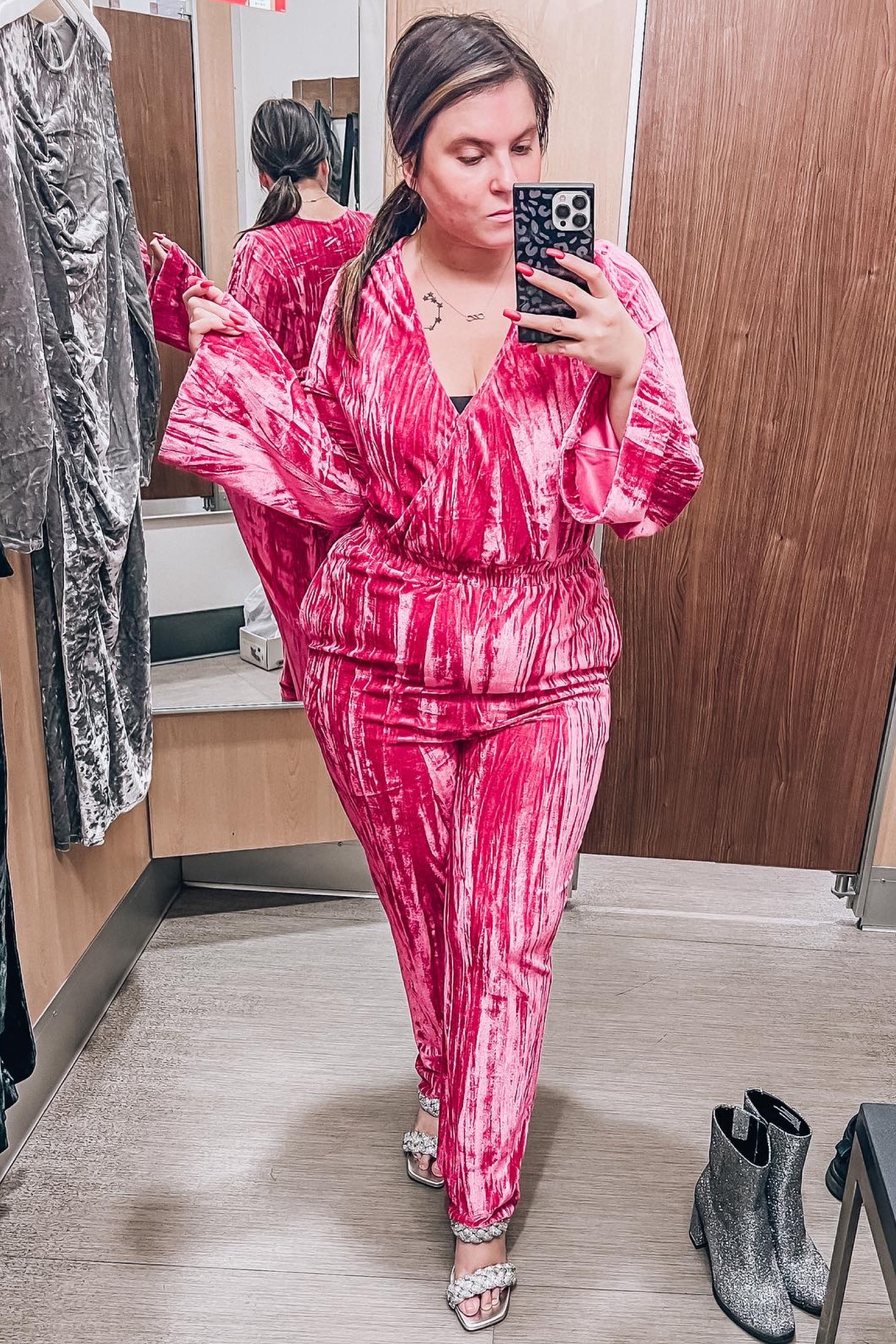 How cute is this pink velvet jumpsuit?! Comes with pockets and sleeves are wider at the wrist comes in black also 

#LTKtravel #LTKunder50 #LTKstyletip