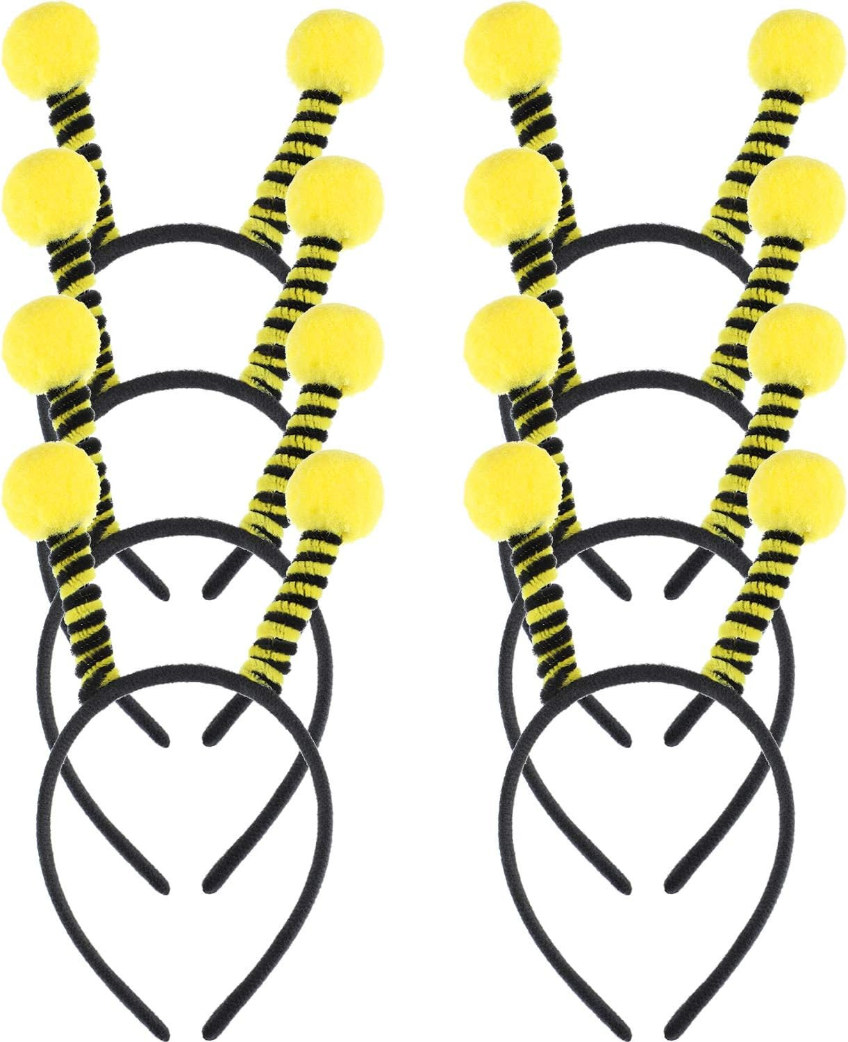 Yaomiao 8 Pieces Bee Headband Bee Party Favors Bee Antenna Headband Tentacle Hair Bands for Kids ... | Amazon (US)
