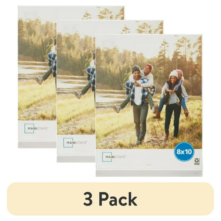 (3 pack) Mainstays – 8x10 Picture Frame – Acrylic Tabletop Photo Frame | Walmart (US)