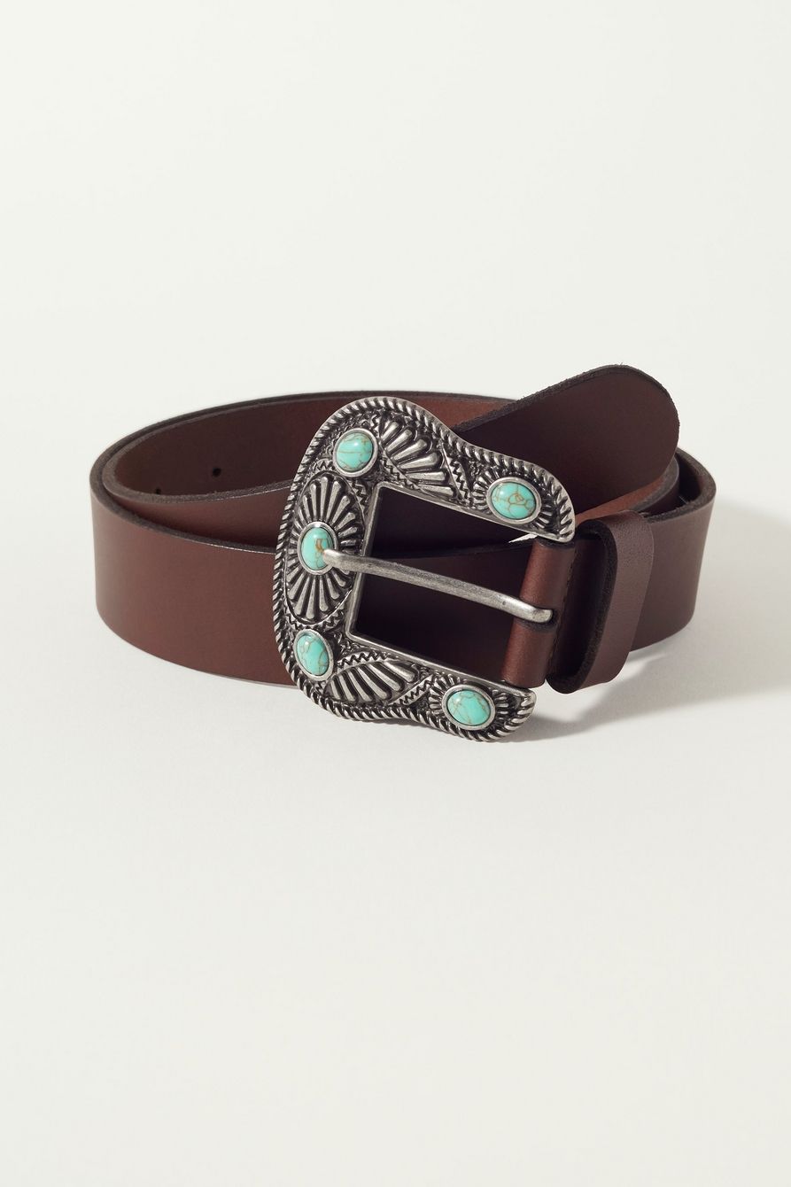 WESTERN TURQUOISE BUCKLE BELT | Lucky Brand