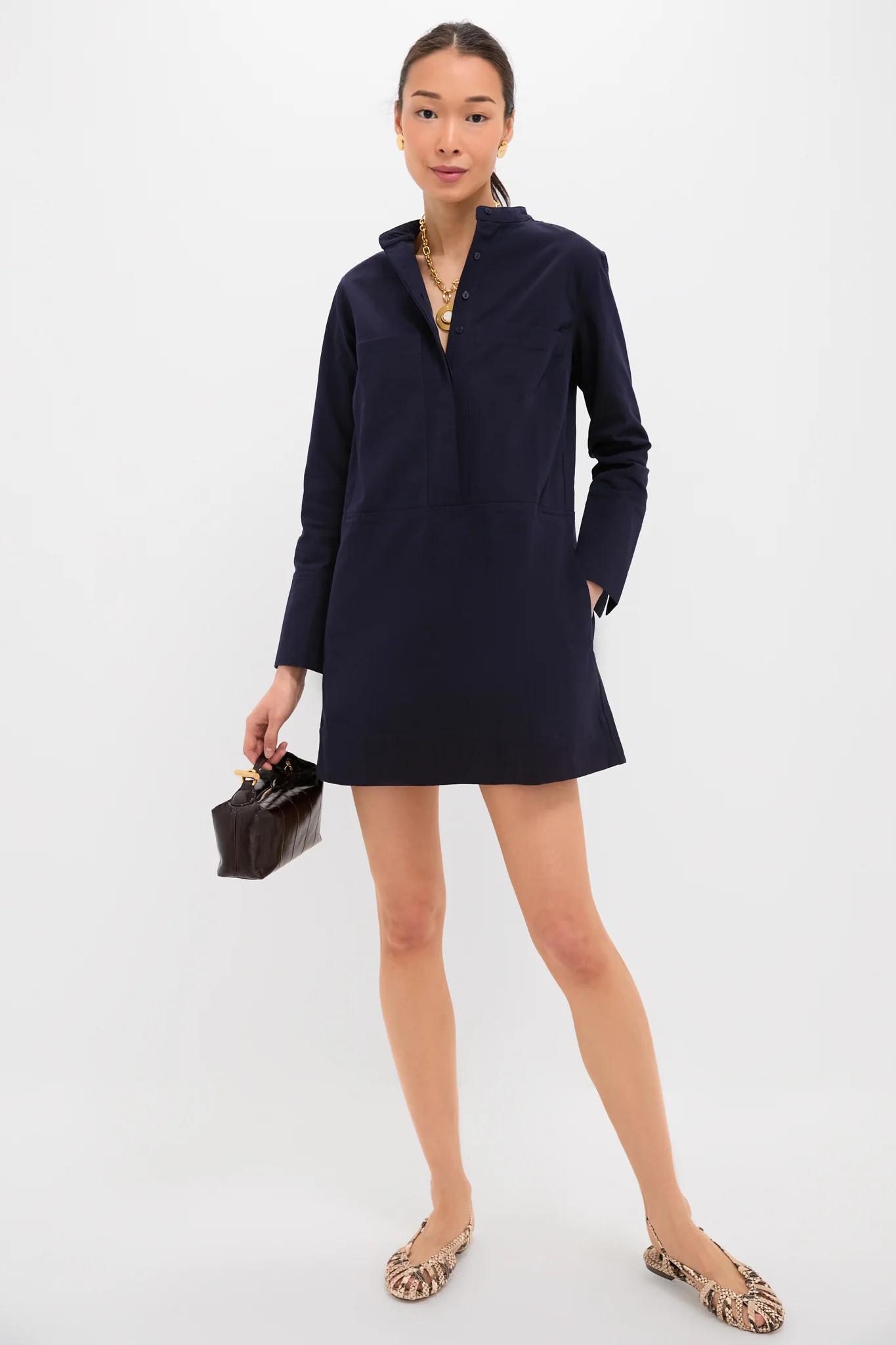 Stone Twill Denim Rohan Shirt Dress | Tuckernuck (US)