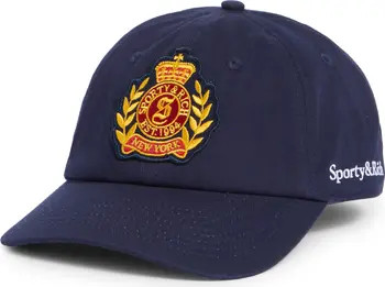 Sporty & Rich Logo Crest Embroidered Baseball Cap | Nordstrom | Nordstrom
