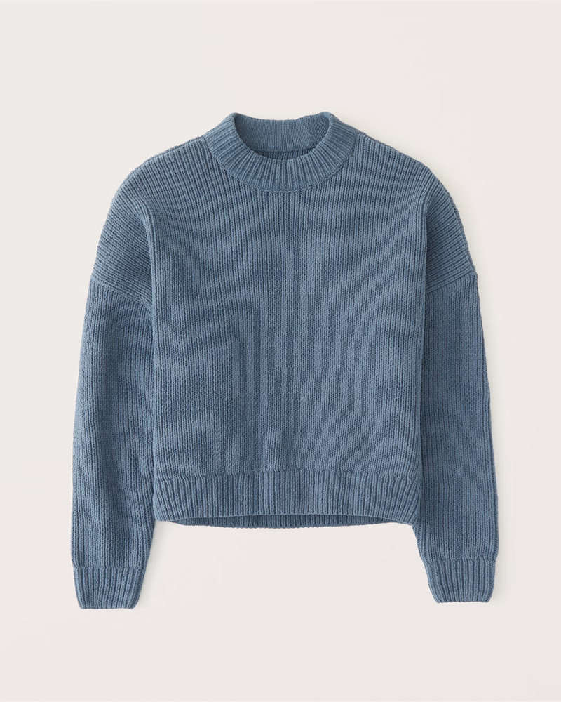 Matte Chenille Crew Sweater | Abercrombie & Fitch (US)