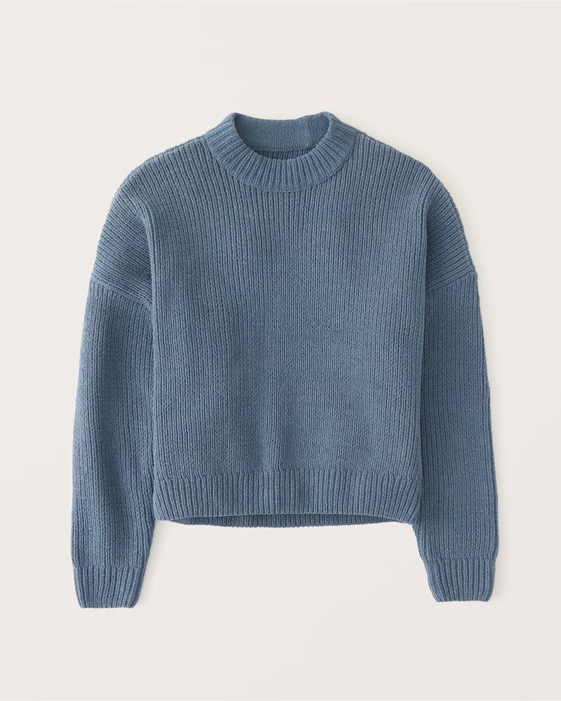 Matte Chenille Crew Sweater | Abercrombie & Fitch (UK)