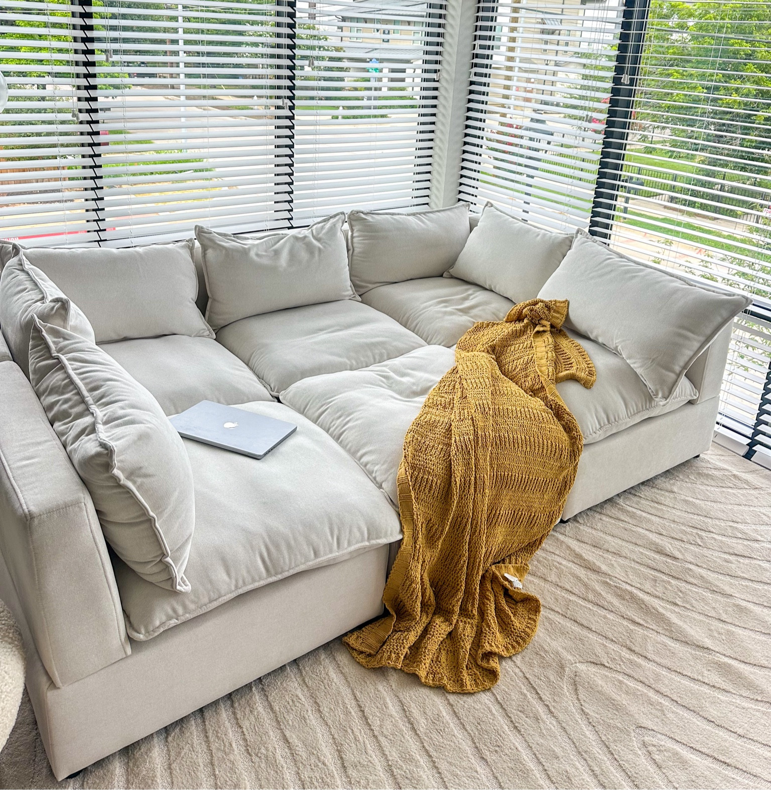 Amazon modular cloud couch dupe!🤍