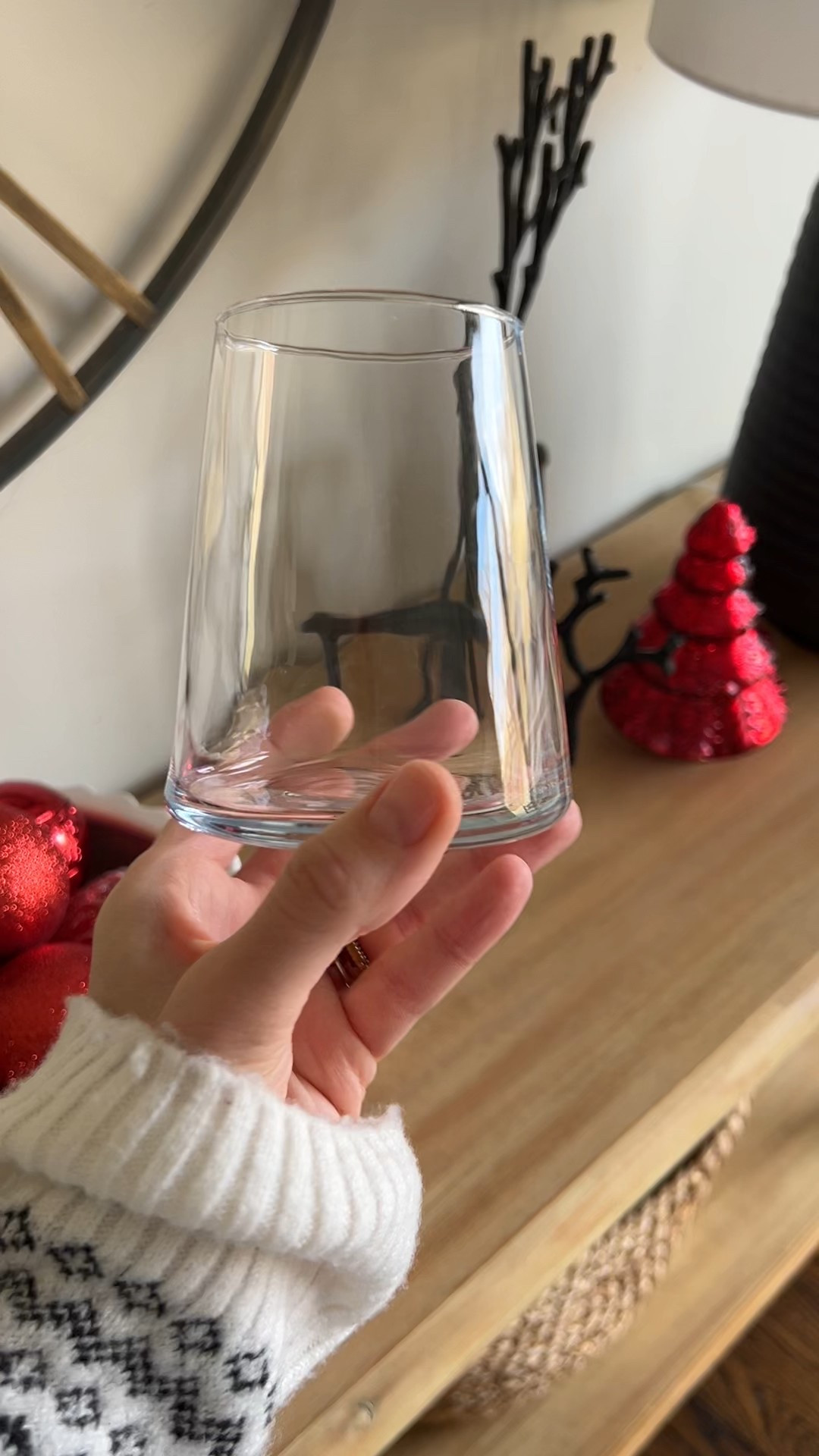 I was emptying the dishwasher and realized these wine glasses make great gifts, I always get compliments on these! Get yourself a set too! I use them for sparkling water (Aldi brand of course). 😆👏

#LTKHome #LTKGiftGuide #LTKHoliday