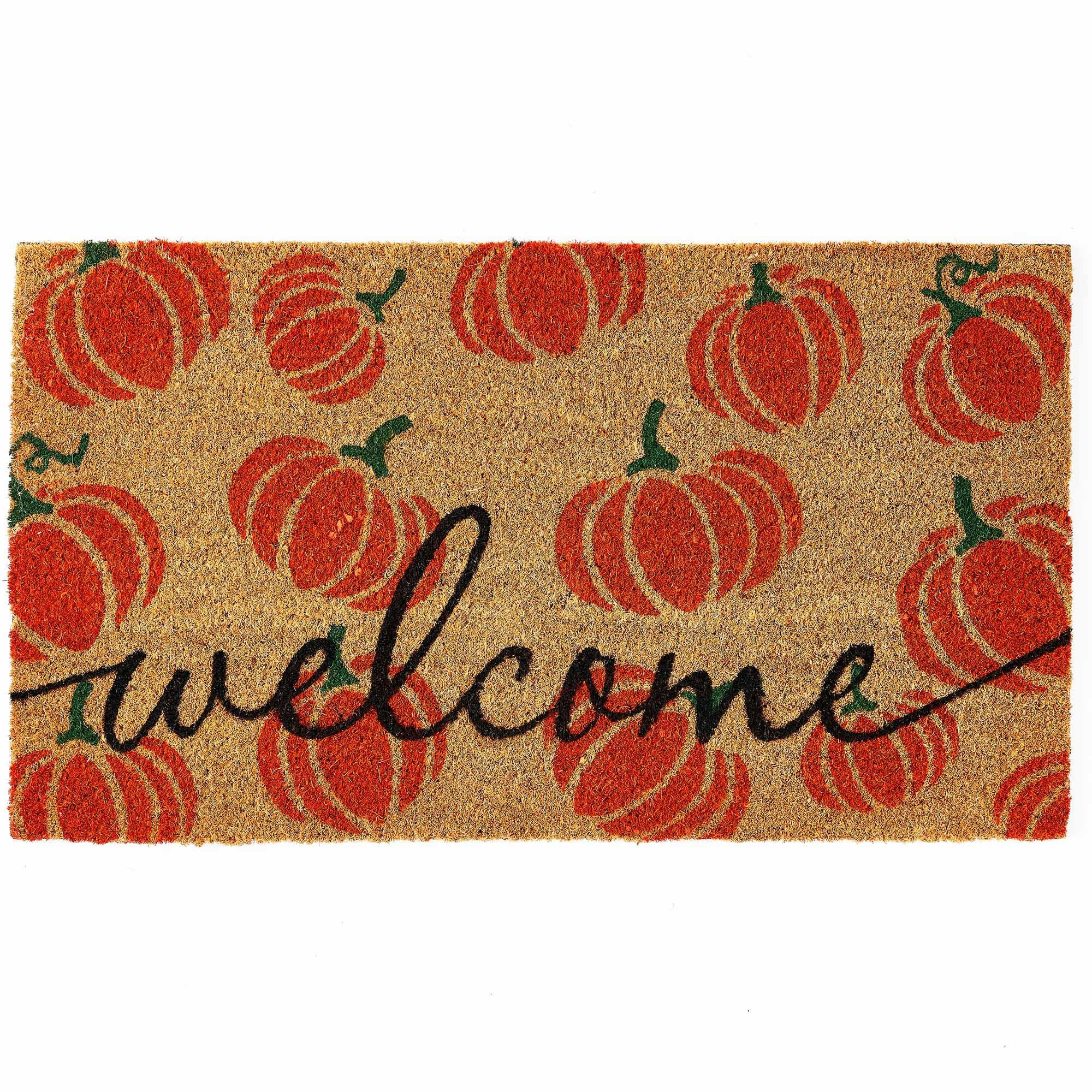KANKUN Halloween Coco Coir Door Mat with Heavy Duty Backing, Welcome Doormat (17" x 30"), Doormat... | Amazon (US)