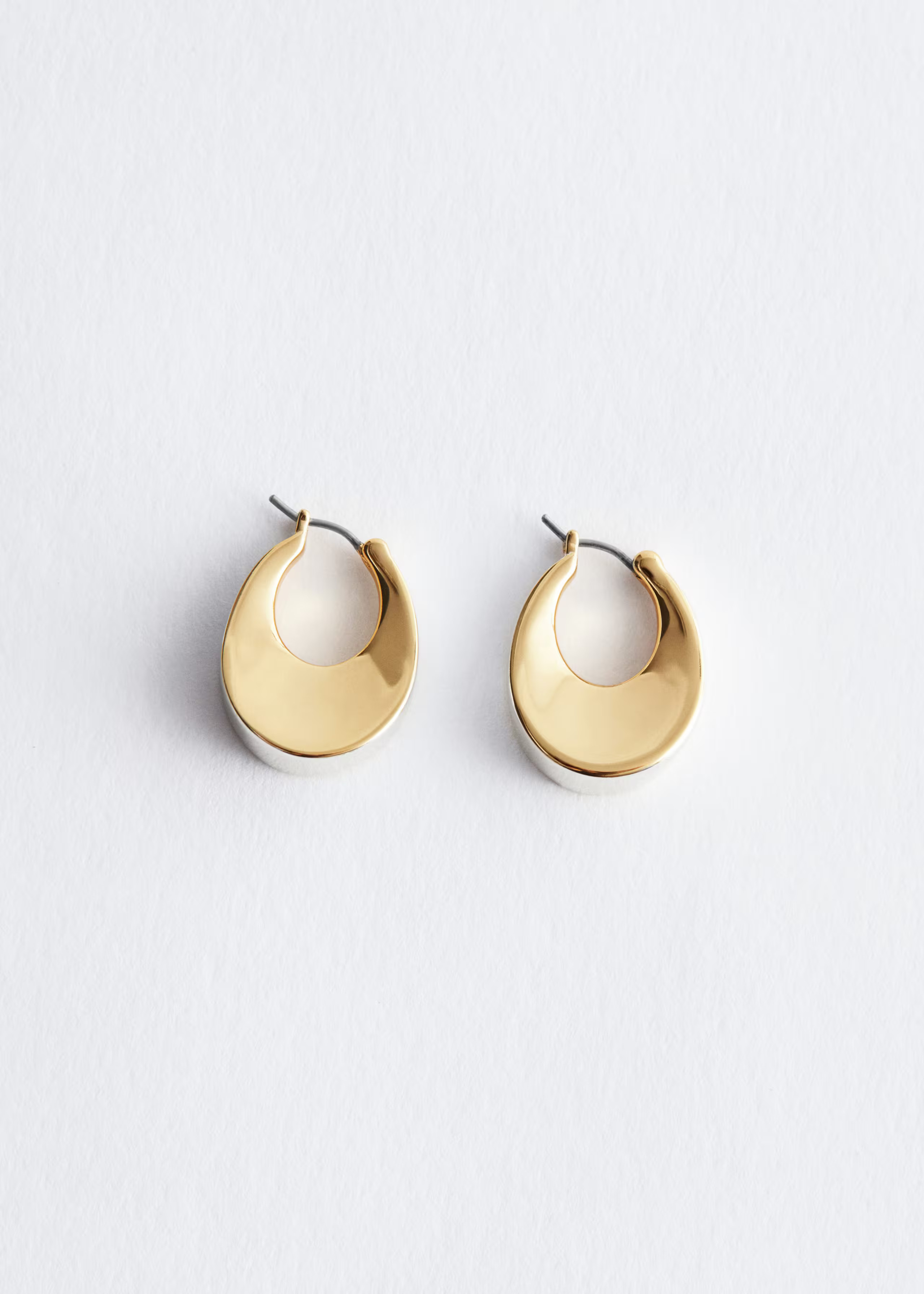 Two-Toned Bell Hoop Earrings | & Other Stories UK