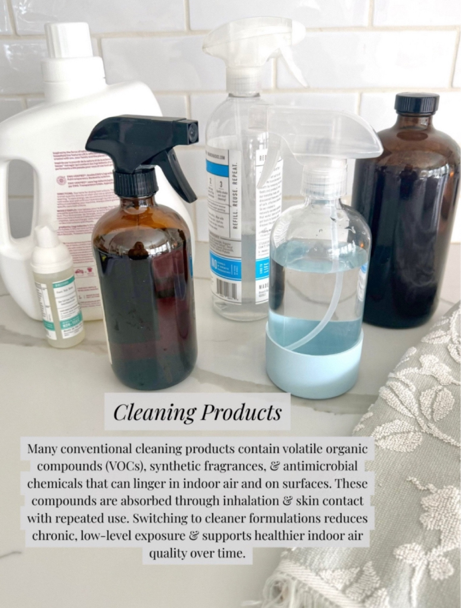 My go-to Lo-Tox cleaners that I can feel good about using! The dark bottle is a brand called Pure Sweep that is local to Athens, you can use my code Losweep for 10% off if you are a new customer! The can use my code Lochandler for 15% at Branch Basics! 

 #LTKHome